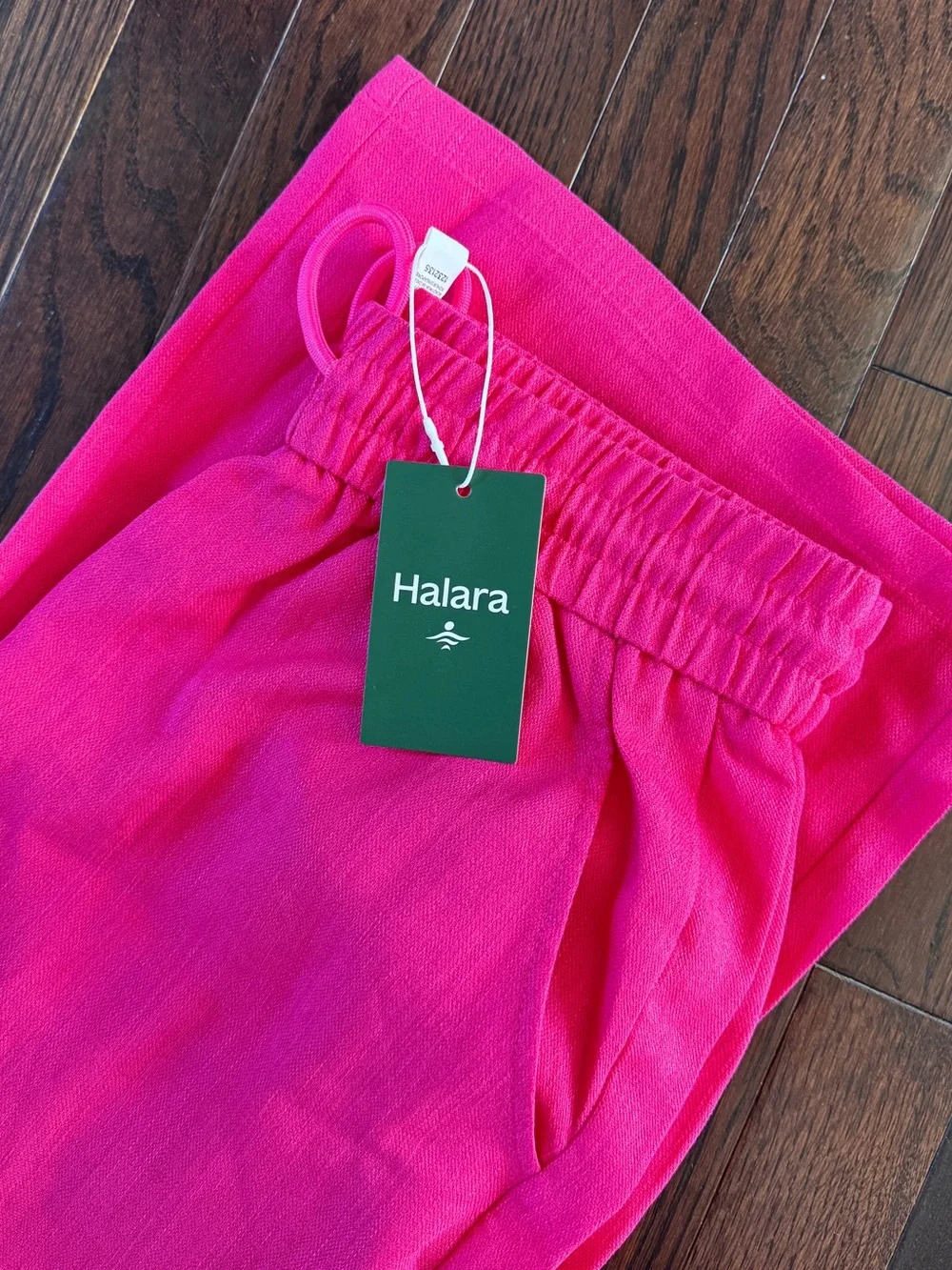 🎉NEW 🎉 HALARA Pink Wide-Leg Drawstring Pants